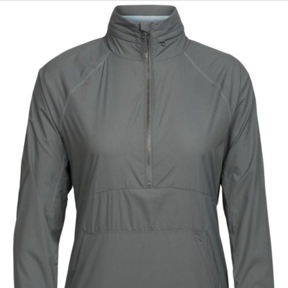 ICEBREAKER Women's S Cool-Lite Affix Anorak Merino Wool 1/2 Zip Pullover Jacket - Picture 1 of 12
